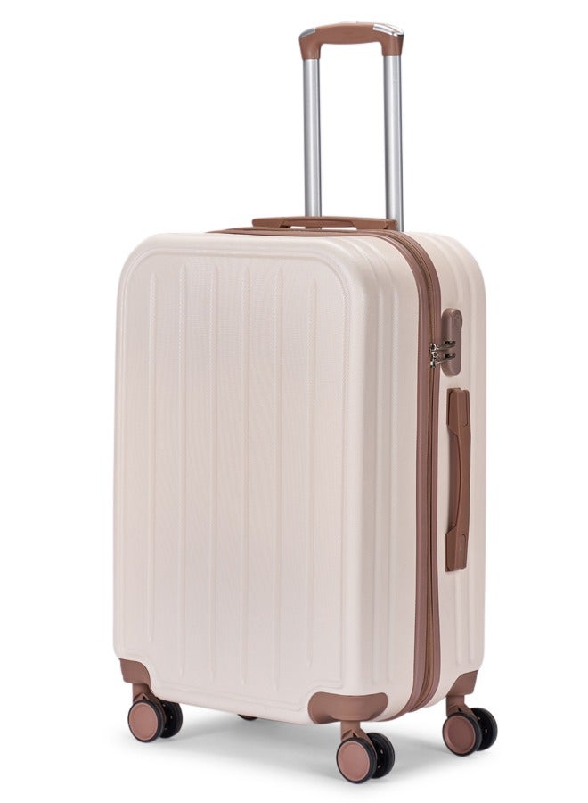 LIMRA Cabin Carry Check-In Luggage Trolley Size 20 inch Beige/Gold - Image 1