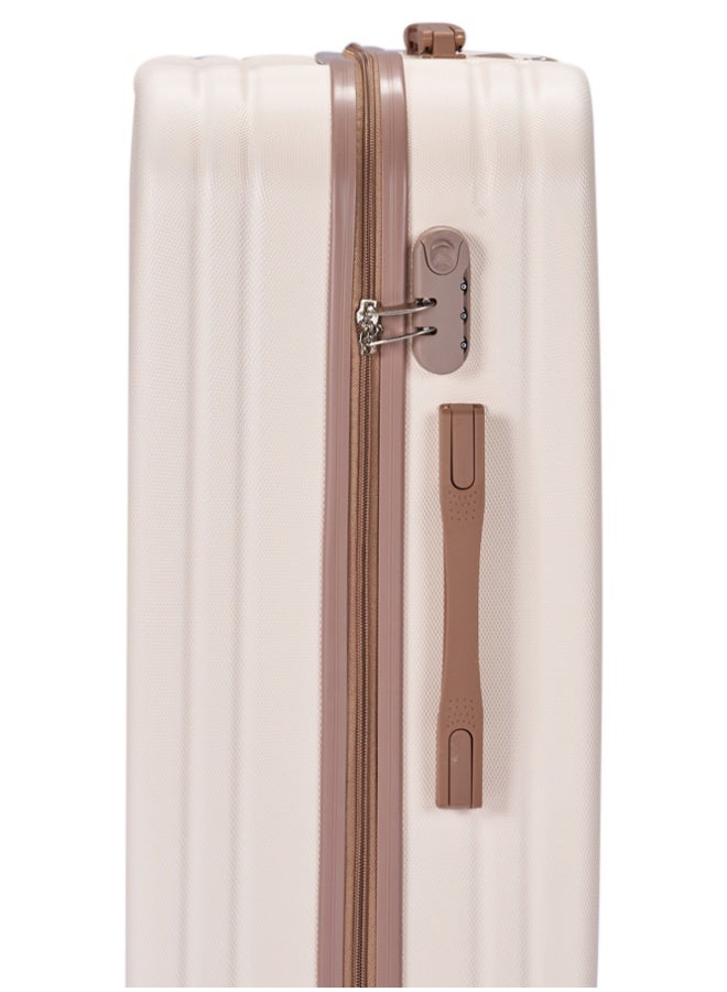 LIMRA Cabin Carry Check-In Luggage Trolley Size 20 inch Beige/Gold - Image 4