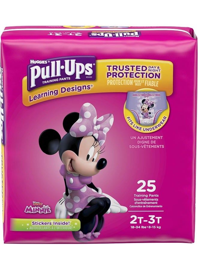 Pull-Ups Learning Designs for Girls Potty Training Pants, 2T-3T (18-34 lbs.) - Image 1