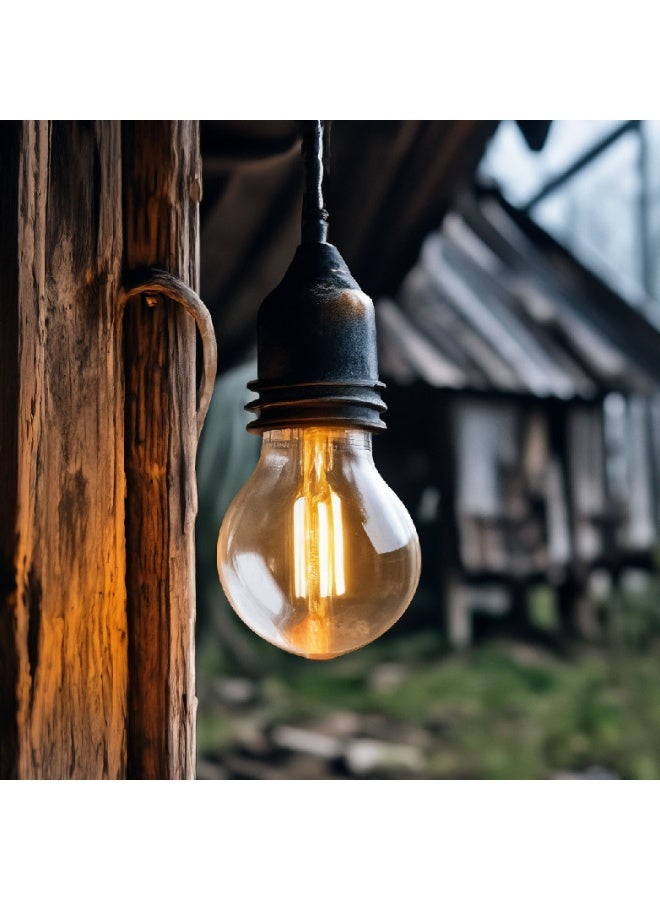 MFZ LED Bulbs 4W, E27 Base, 2700K Warm White, AC220–240V, Vintage Filament Style – Pack of 5 Pieces - Image 4