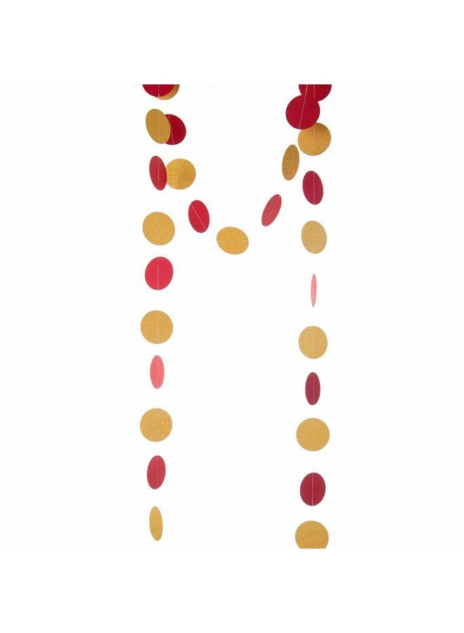 Weven 2" Circle Dot Paper Garland 3 pcs Multi - Image 2