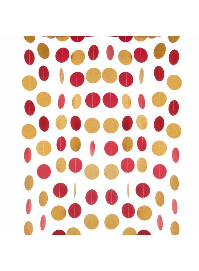 Weven 2" Circle Dot Paper Garland 3 pcs Multi - Image 1
