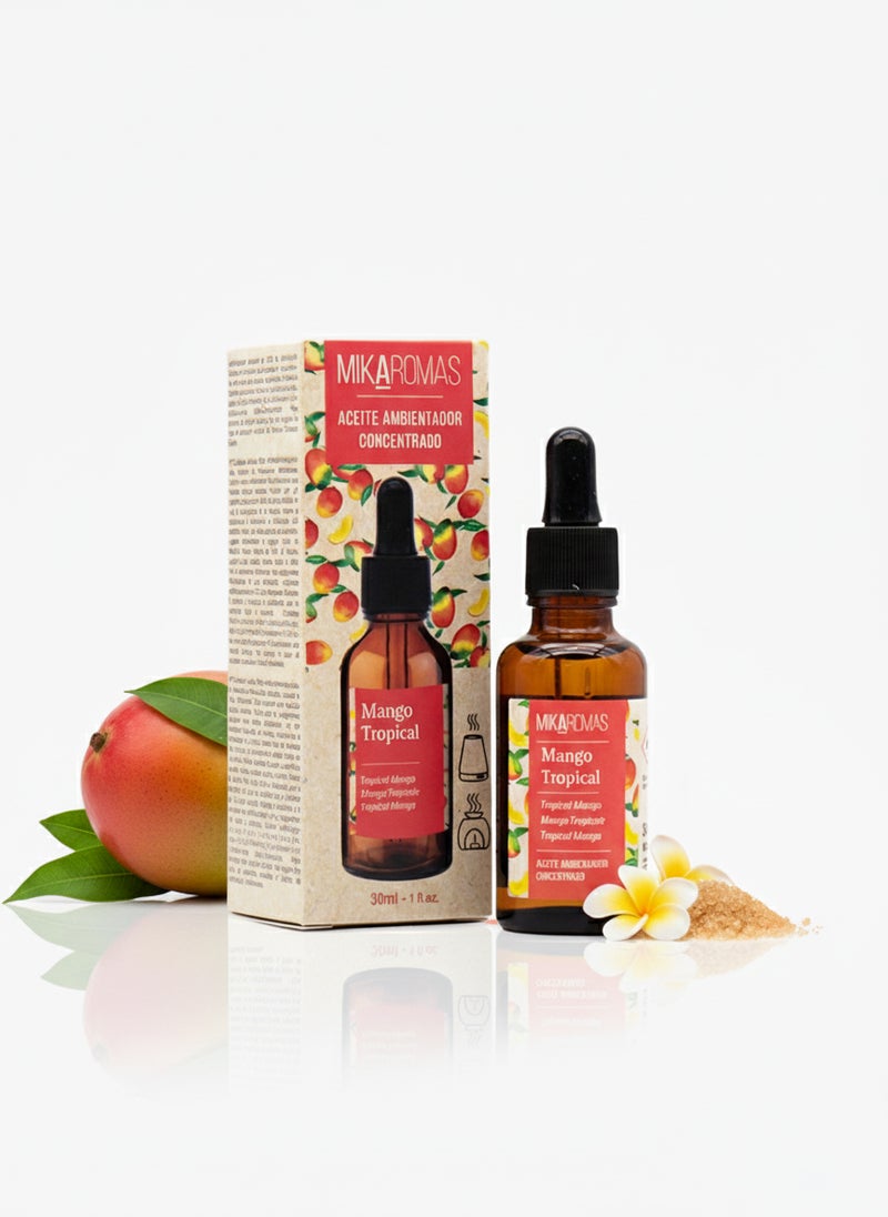 Mikaromas Fragrance Oil - Tropical Mango Aroma, 30ml|Long-Lasting Premium Scented Oil for Diffusers,Candles,Potpourri & Air Fresheners|Fresh, Juicy&Exotic Mango Fragrance for a Sweet,Summery Ambience - Image 1
