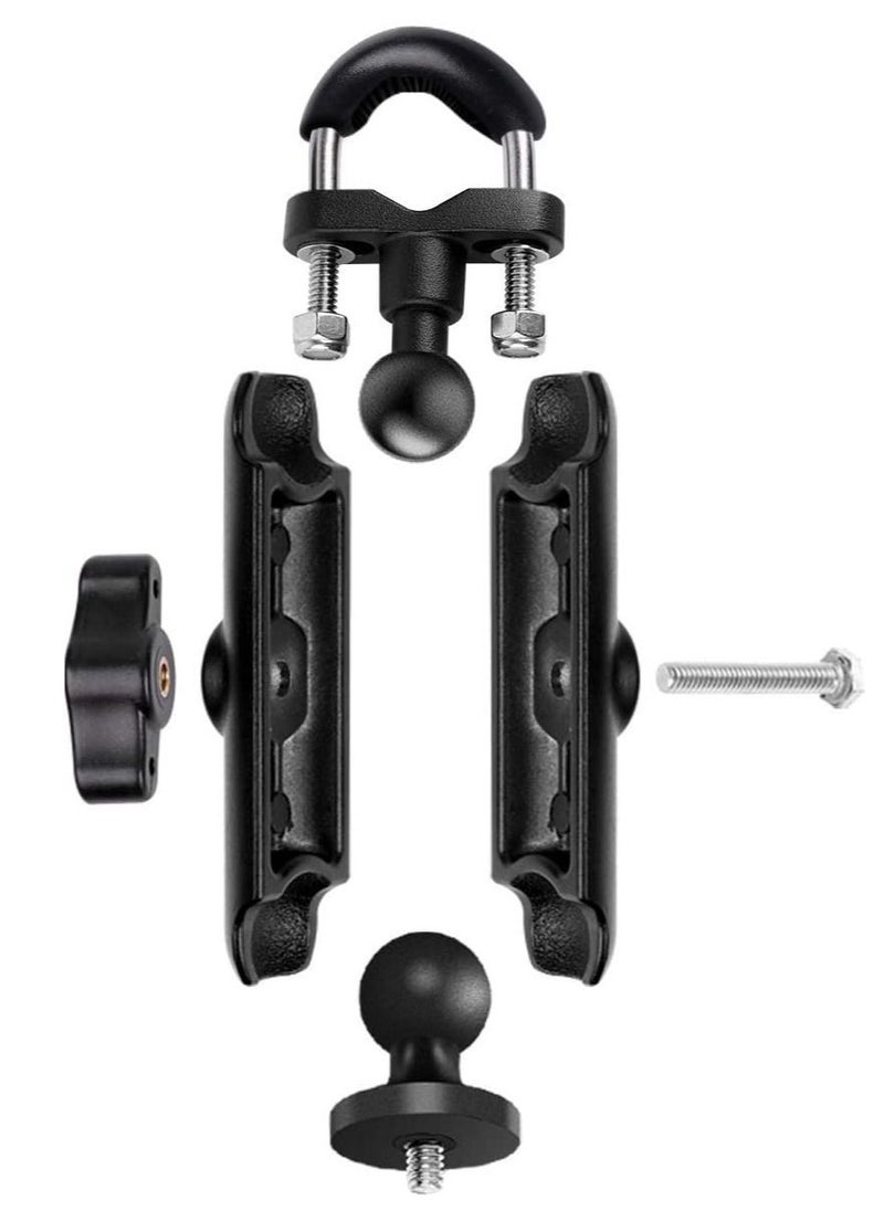 Generic - Motorcycle Bike 360° Rotating Adjustable Sports Camera Mount Compatible with DJI Action 2 and Gopro 7 8 9 10 and Insta 360d and Other Sports Cameras - Image 1