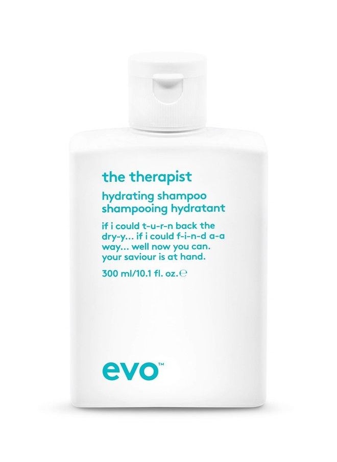 EVO The Therapist Hydrating Shampoo - Hydrates, Strengthen and Softens Whilst Improving Shine - Protects Colour Treated Hair, Helps to Detangle - 300ml / 10.1fl.oz  - Image 1
