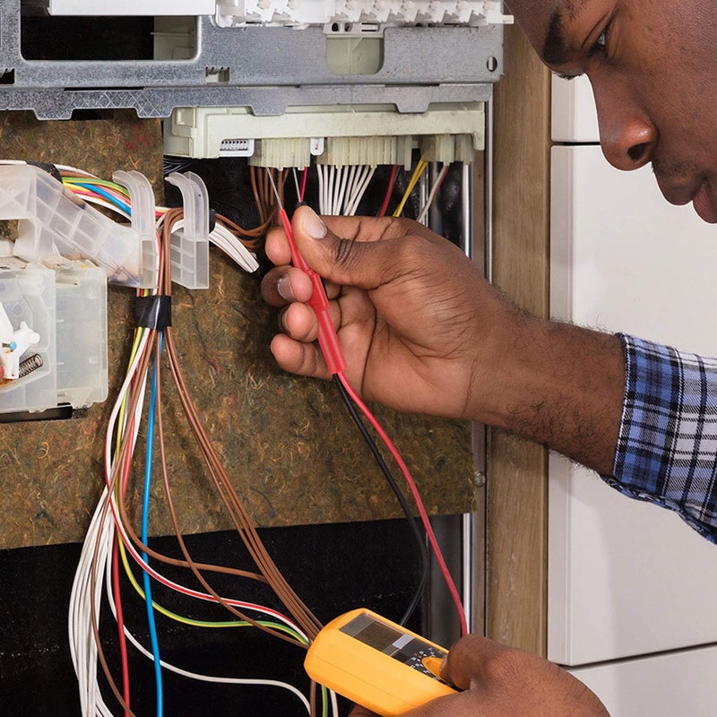 Frienda 19 Pcs Multimeter Test Set 15 Probe Pins 0.7mm and 4 Insulation Wire Piercing Probes Automotive Back Probe Kit Power Needle Test Accessories for Multimeter Banana Socket Plug Car Tester - Image 3