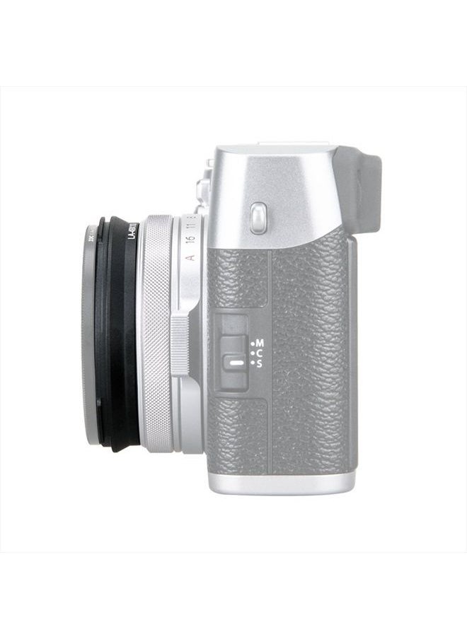 49mm Metal Lens Filter Adapter Ring for Fujifilm Fuji X100V X100F X100T X100S X100 X70 Camera & Wide Conversion Lens WCL-X100 II Installing UV CPL ND Filter Lens Cap Replace Fujifilm AR-X100 Black
