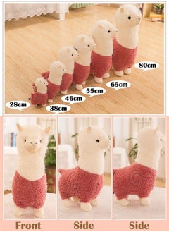 ZCM-HAPPY 2 Piece Alpaca Doll Plush Toy No Chemical and Antibacterial Cute Soft 28cm  - Image 3