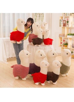 ZCM-HAPPY 2 Piece Alpaca Doll Plush Toy No Chemical and Antibacterial Cute Soft 28cm  - Image 4