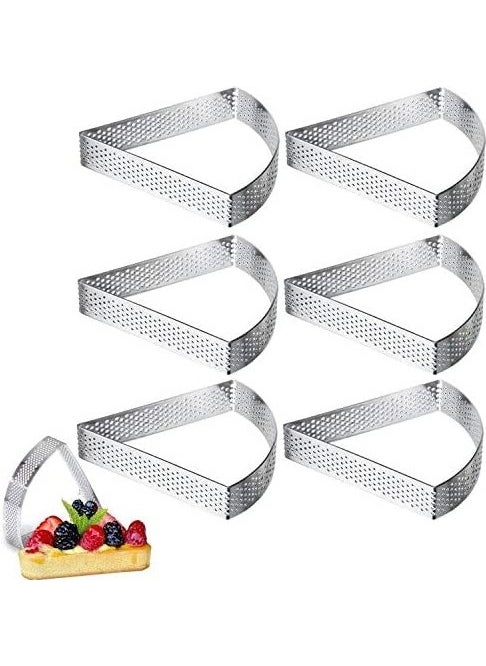 Nar Kalıp Pomegranate Mold Nar Mold Triangular Hole Tart Mold 6 Pieces  - Image 1