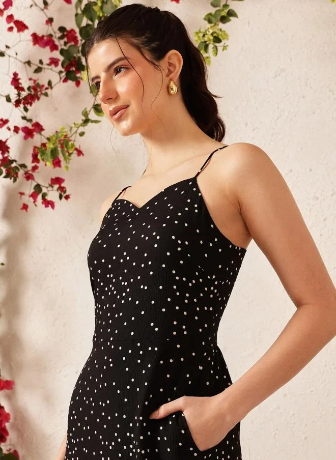 STREET 9 Polka Dots Printed Maxi Dress for Women