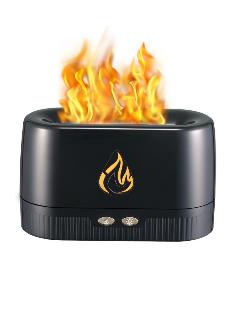 AKDC  Diffuser with Flame Light, Cool Mist Humidifier Flame Diffuser with Waterless Auto-Off Protection - Image 1