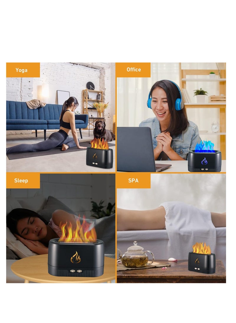 AKDC  Diffuser with Flame Light, Cool Mist Humidifier Flame Diffuser with Waterless Auto-Off Protection - Image 4
