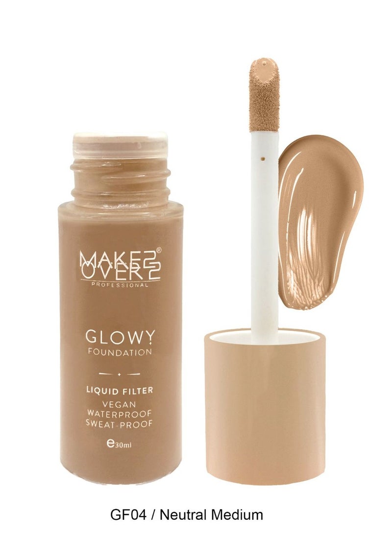 MAKE OVER 22 MakeOver22 Glowy Foundation Liquid Filter Neutral Medium-GF04 - Image 1