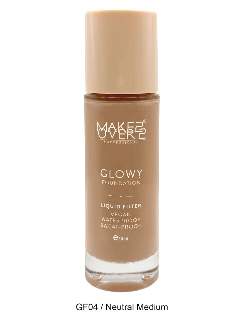MAKE OVER 22 MakeOver22 Glowy Foundation Liquid Filter Neutral Medium-GF04 - Image 2