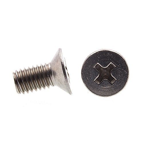 Prime-Line براغي ماكينات برايم لاين 9121316، مترية، رأس مسطح، قيادة فيليبس، M5-0.8 X 10MM، فولاذ مقاوم للصدأ من الدرجة A2-70 (عبوة 10) - Image 2