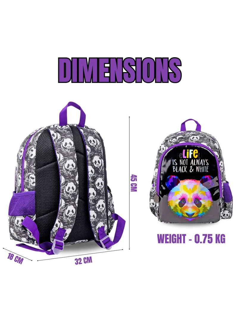 Nova  Nova Panda School Backpack 14-Inch School Bag  | Best Price UAE