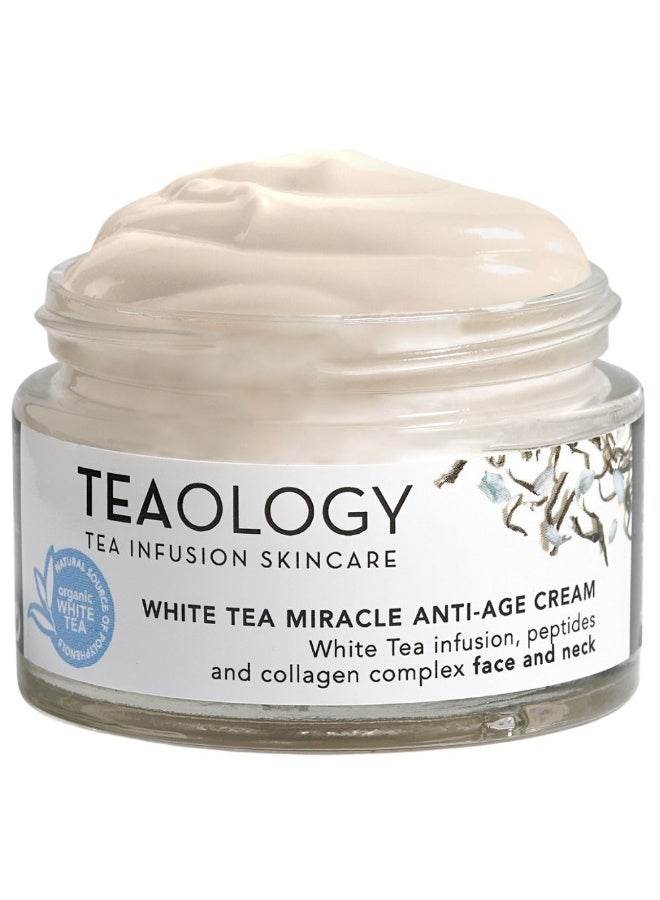 Teaology White Tea Miracle Anti-Age Cream Face and Neck 50ml - Image 1