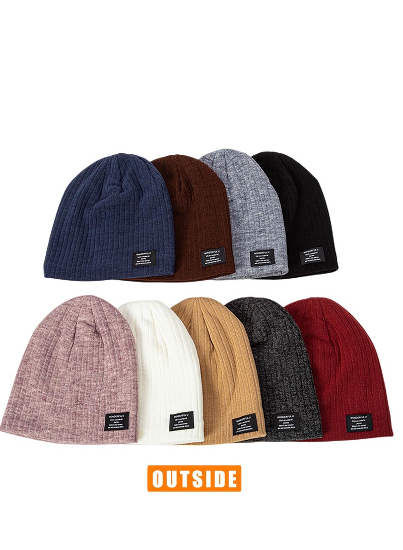 SYOSI Winter Beanie Hats for Men Women Knit Fleece Lined Skull Caps Warm Slouchy - Image 2