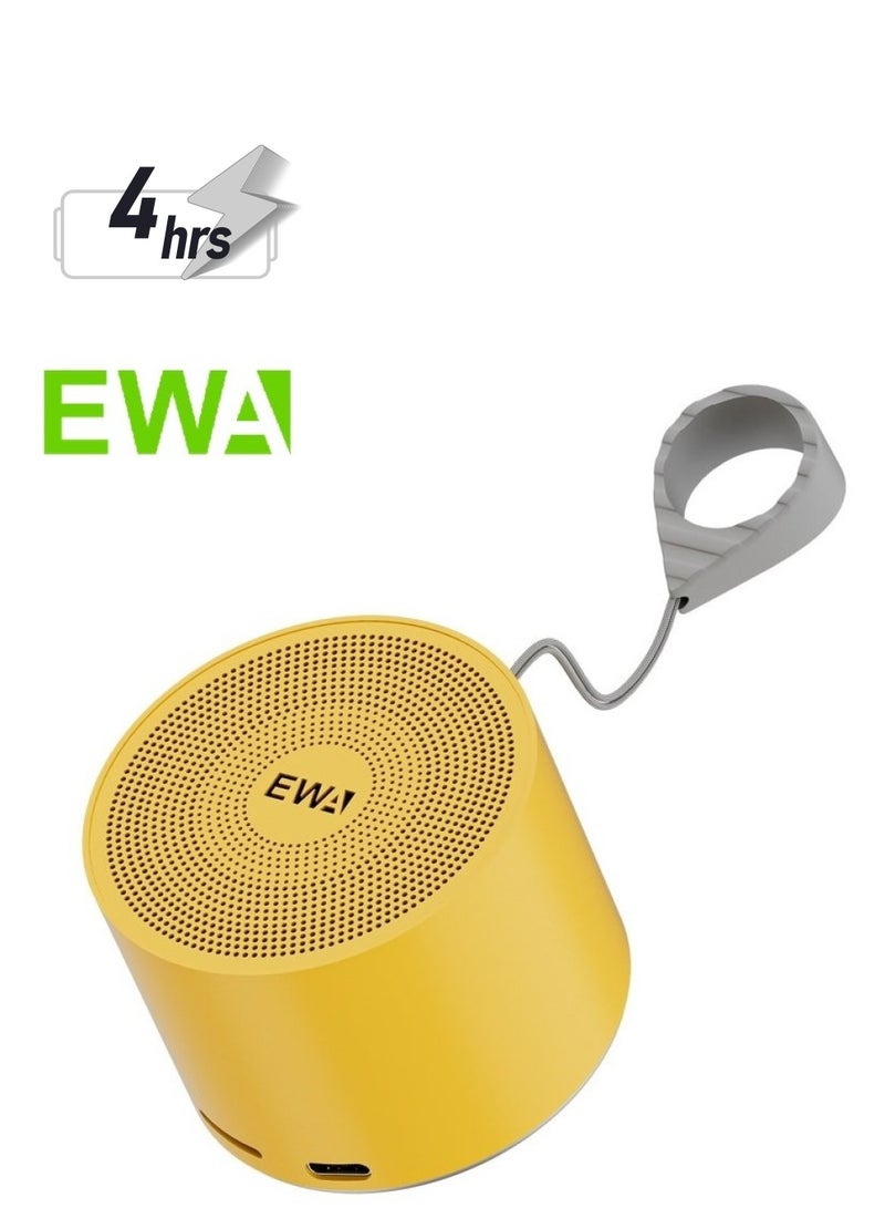 EWA مكبر صوت معدني صغير بلوتوث 5.0 EWA A129 (أصفر) - Image 1