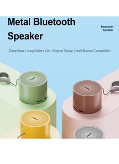 EWA EWA A129 Mini Bluetooth 5.0 Bass Radiator Metal Speaker (Yellow)  - Image 2