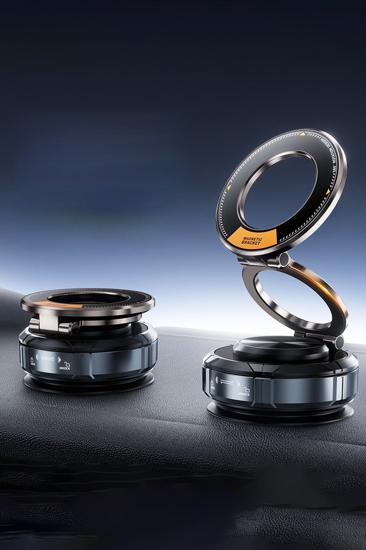 هوديوس حامل هاتف مغناطيسي للسيارة، حامل شفط، دوران متعدد الزوايا، يتضمن ملصقات مرآة، وصفائح مغناطيسية، ومفتاح سداسي لسهولة التركيب - Image 2