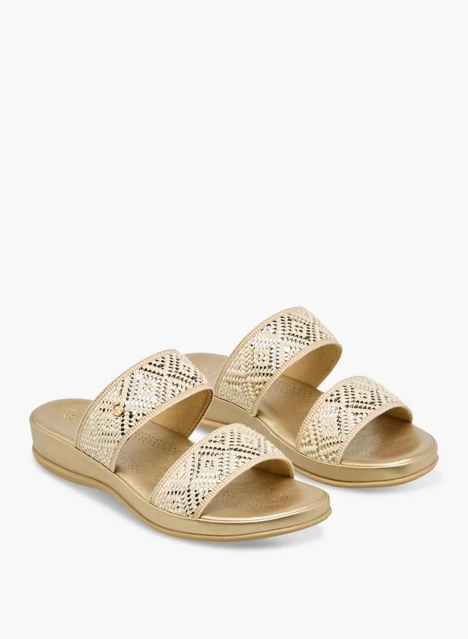 لو كونفورت Women Embellished Raffia Sandals