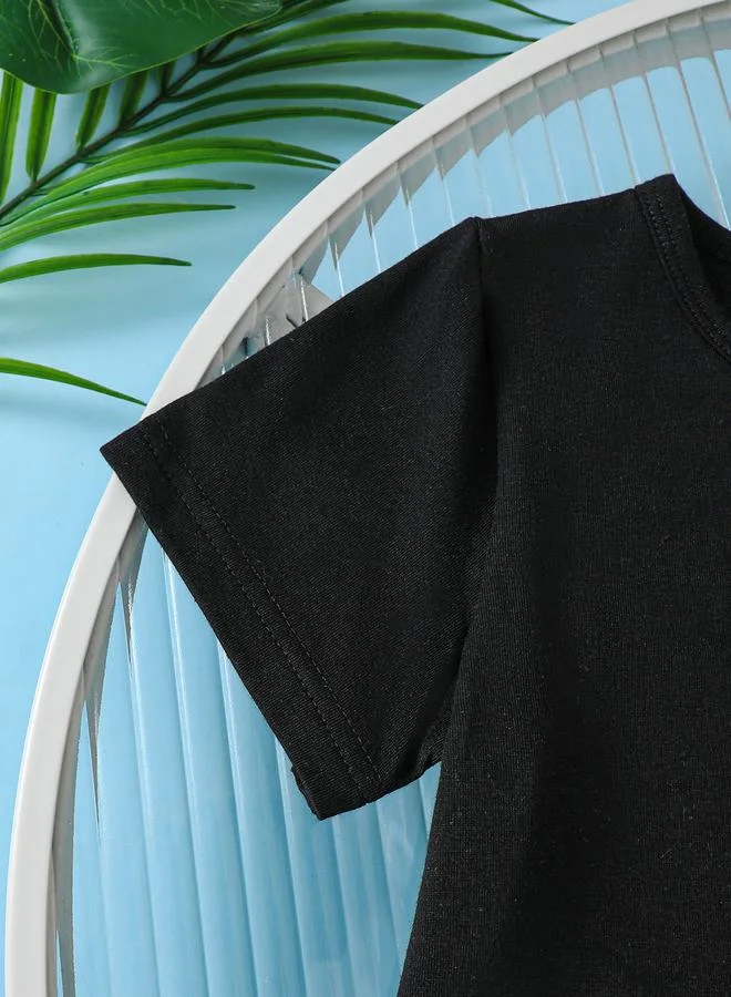 تايك تو Take Two Boys Tropical Palm Tree Print T-Shirt and Shorts Set