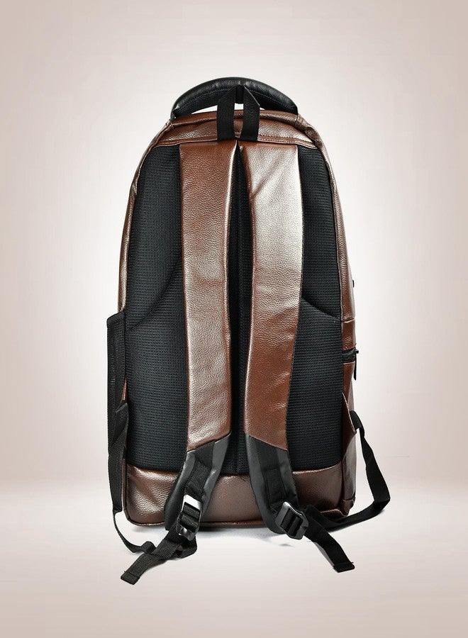 Dishan Laptop Backpack, 19 Inch Brown Colour For Men/Women, College/School/Office - Image 3
