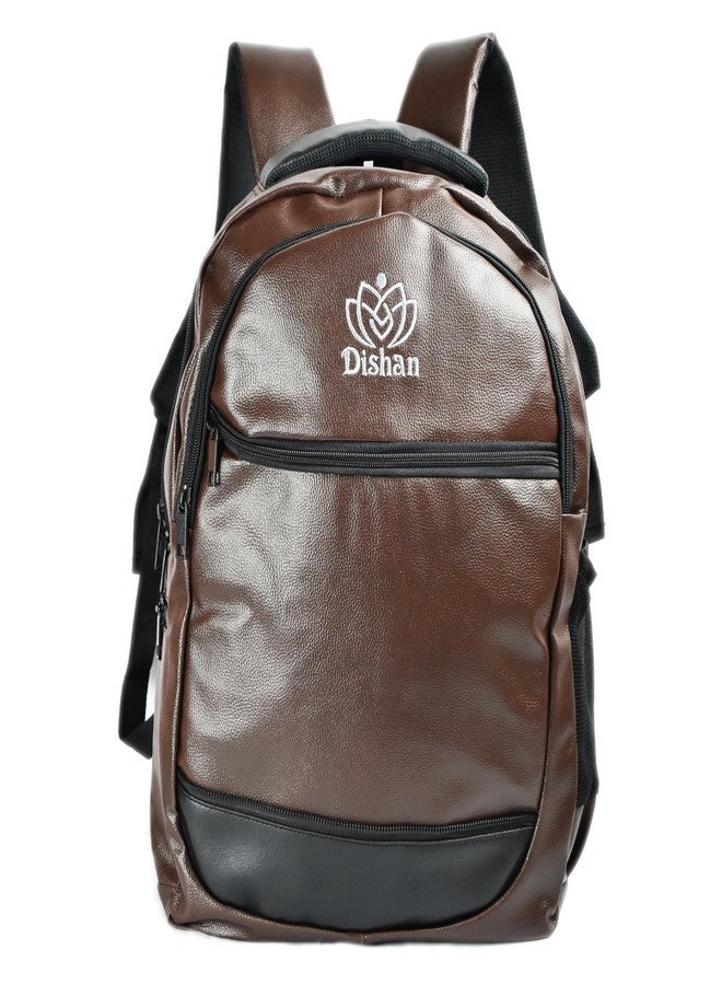 Dishan Laptop Backpack, 19 Inch Brown Colour For Men/Women, College/School/Office - Image 1