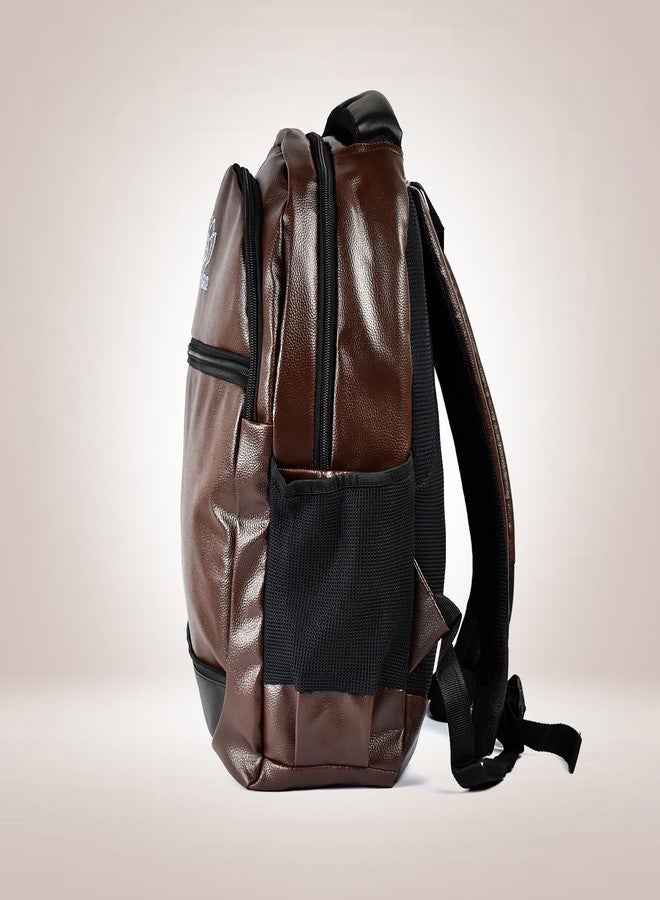 Dishan Laptop Backpack, 19 Inch Brown Colour For Men/Women, College/School/Office - Image 2