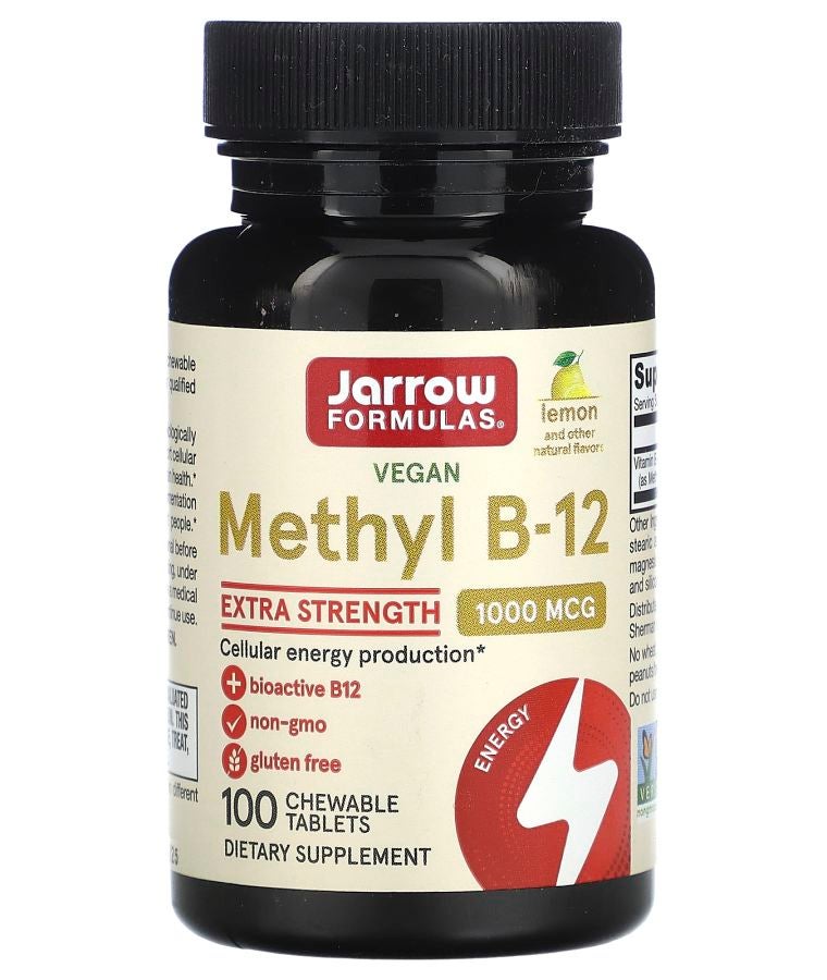 jarrow formulas Methyl B-12 Lemon 1000 mcg 100 Chewable Tablets