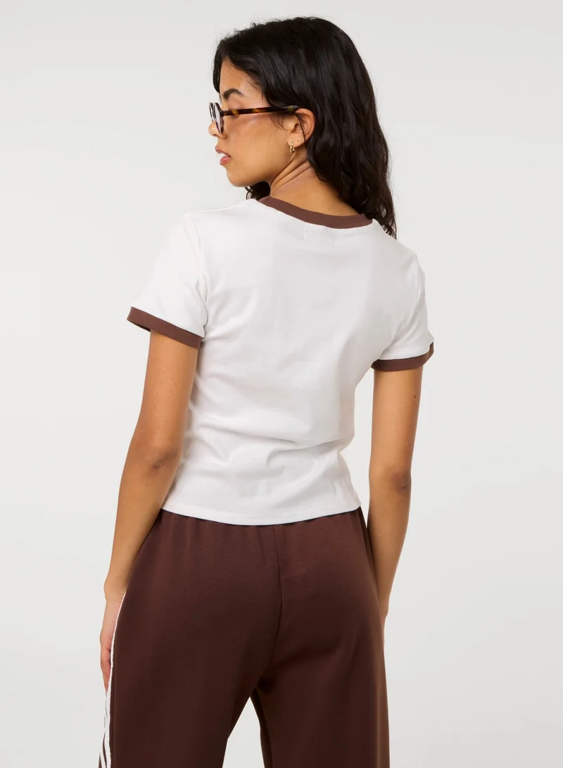 بينك فانيلا Boba Babe Diamante T-Shirt