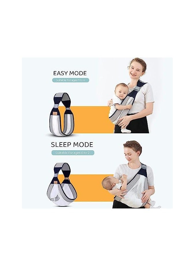 ريبنيو حاملة الاطفال حديثي الولادة وحتى الأطفال الصغار أغطية أطفال شبكية مريحة ثلاثية الأبعاد حبال أطفال قابلة للتعديل غطاء أطفال خفيف الوزن قابل للتنفس مع أشرطة كتف سميكة للرضع من عمر 0 ​​إلى 36 شهرًا - Image 2