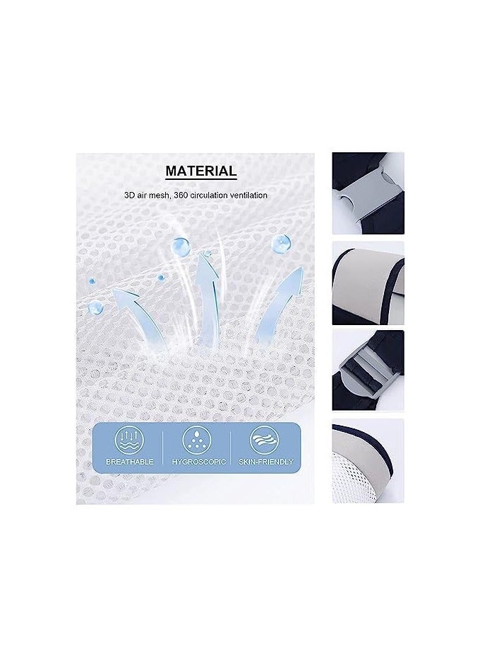 ريبنيو حاملة الاطفال حديثي الولادة وحتى الأطفال الصغار أغطية أطفال شبكية مريحة ثلاثية الأبعاد حبال أطفال قابلة للتعديل غطاء أطفال خفيف الوزن قابل للتنفس مع أشرطة كتف سميكة للرضع من عمر 0 ​​إلى 36 شهرًا - Image 4