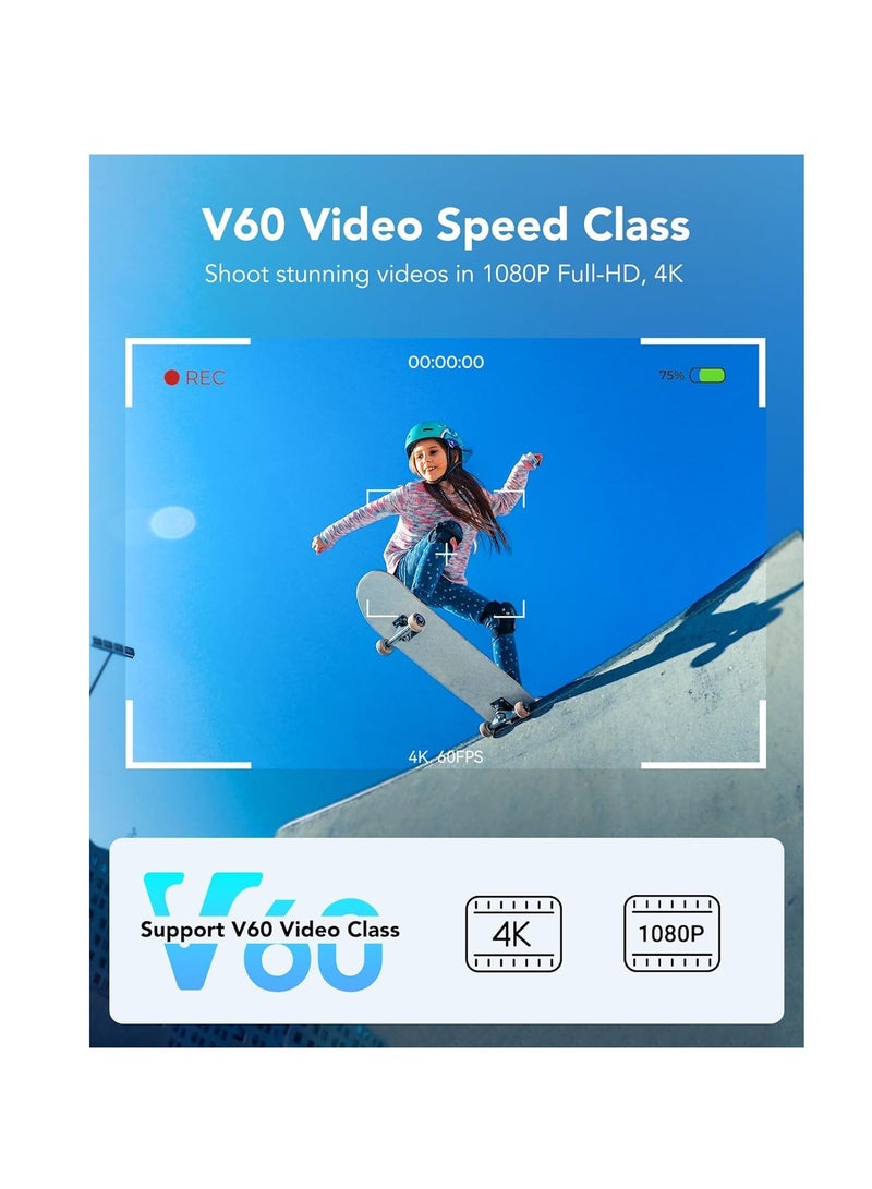 Lexar Silver Pro SD Card 256GB, UHS-II Memory Card, V60, U3, C10, SDXC Card, Up To 280MB/s 256 GB - Image 2