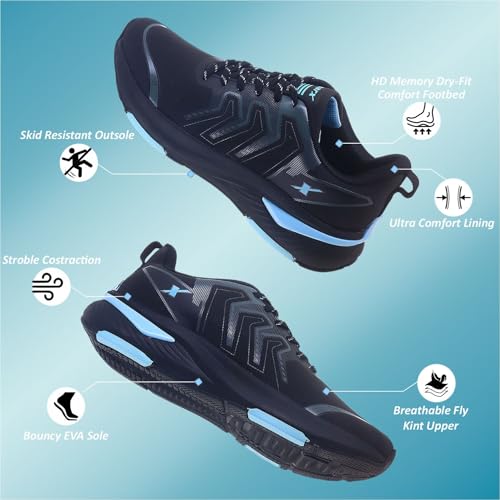SPARX Sports Shoes SM-9085 Black for Men - Image 3