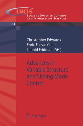 Advances in Variable Structure and Sliding Mode Control - pzsku/ZD94BD22CC12772B273EDZ/45/1749041497/5613706e-09f8-4226-8a8c-2fc313c986ec