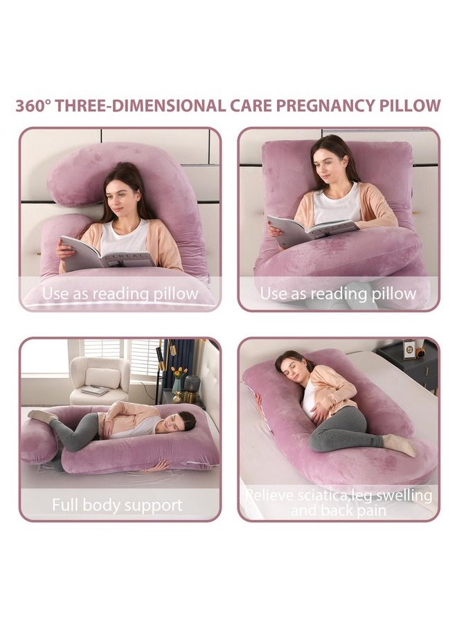 Victostar - Victostar Pregnancy Pillow,57 inches U Shaped Maternity Pillow with Removable Cover Full Body Pillow Support for Back, HIPS, Legs, Belly (Cameo) - Image 1