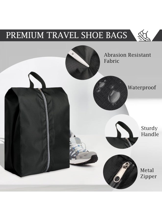 Bukela Shoe Bags for Travel, Set of 6 Pack Shoe Travel Bags for Packing, Large Waterproof Portable Travel Shoe Bag with Zipper Travel Essentials Women for and Men - Image 3