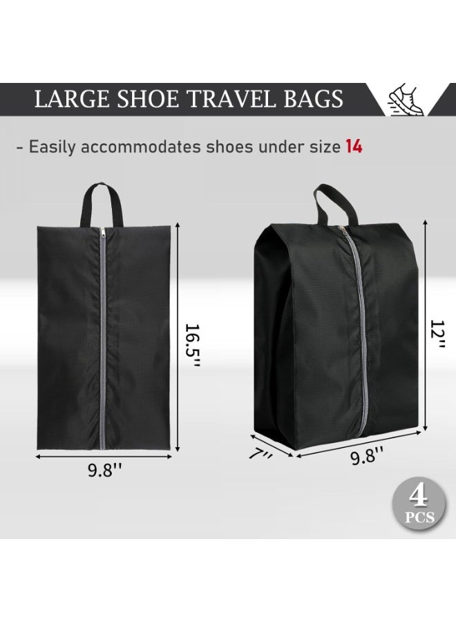 Bukela Shoe Bags for Travel, Set of 6 Pack Shoe Travel Bags for Packing, Large Waterproof Portable Travel Shoe Bag with Zipper Travel Essentials Women for and Men - Image 2