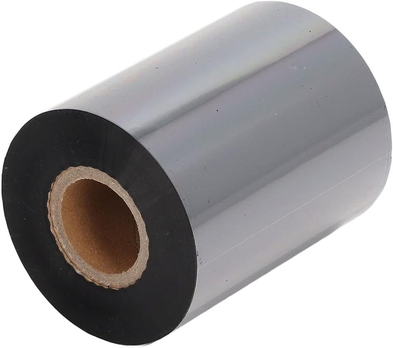 شريط نقل حراري للتسمية باللون الأسود مقاس 80 مم × 300 م لطابعة الباركود وآلة الترميز - Image 2