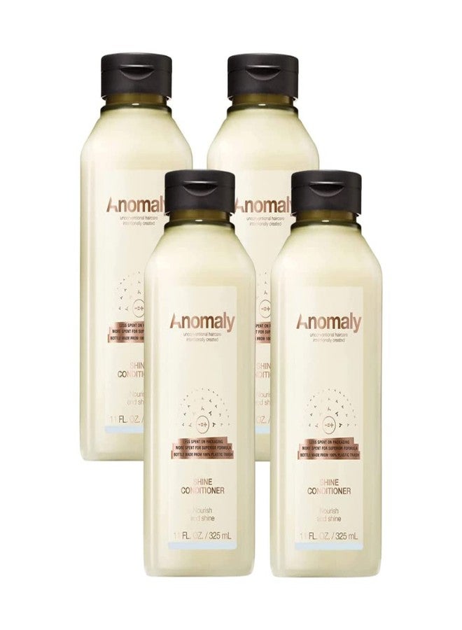 Anomaly Shine Deep Conditioner Detangler with Jojoba Oil & Murumuru Butter for Dry Hair | Anti Frizz Control | Sulfate Free & Paraben Free | Sustainable Ocean Plastic Packaging, 11 fl oz. (Pack of 4) - Image 1