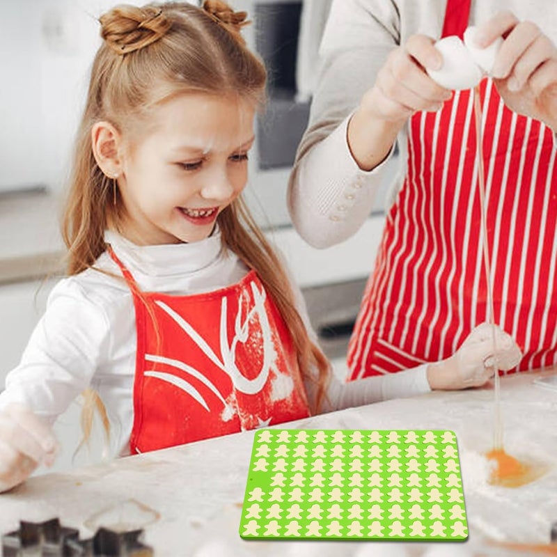 Ecerangus 2 PCS Christmas Silicone Molds, 70 Cavity Xmas Tree & 76 Cavity Gingerbread Man Mini Silicone Molds for Baking Biscuits, Gummy,Candy,Chocolate,Jelly,Pet Dog Treats Mold - Image 5