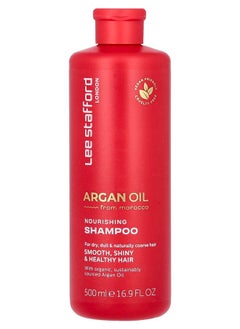 Lee Stafford Argan Oil Nourishing Shampoo For Dry Dull & Naturally Coarse Hair 16.9 fl oz (500 ml) 