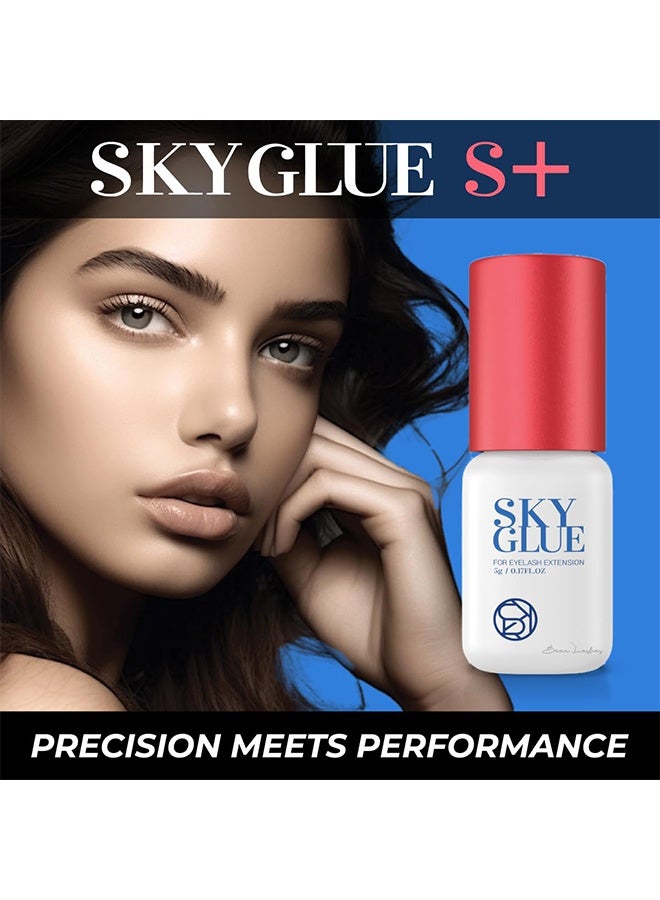 سكاي غراء تمديد الرموش التقني المتقدم SKY S+ 5 مل / عمر 6-8 أسابيع - وقت جفاف سريع 1-2 ثانية للتمديد المحترف - Image 4