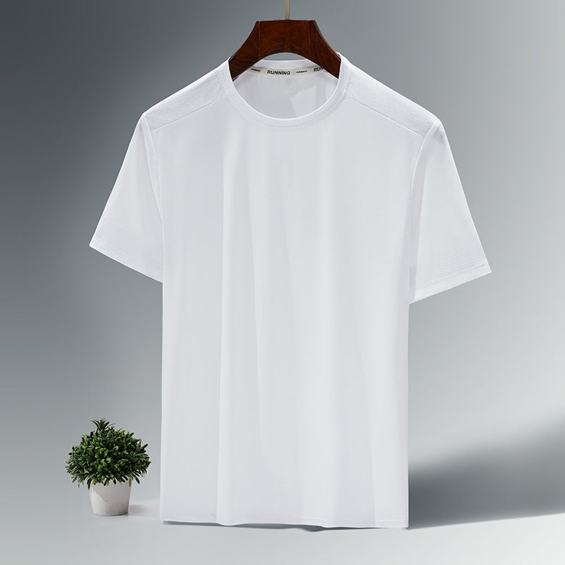 Short-sleeved T-shirt men's summer thin breathable short-sleeved Korean style trendy loose casual all-matching men's top - Image 1