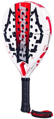 Babolat بابولات تكنيكل فيرون خوان ليبرون مضرب باديل أبيضأسودأحمر - Image 3