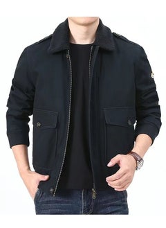 Loquat Men's Autumn/Winter Flannelette Lapel Jacket  - Image 1