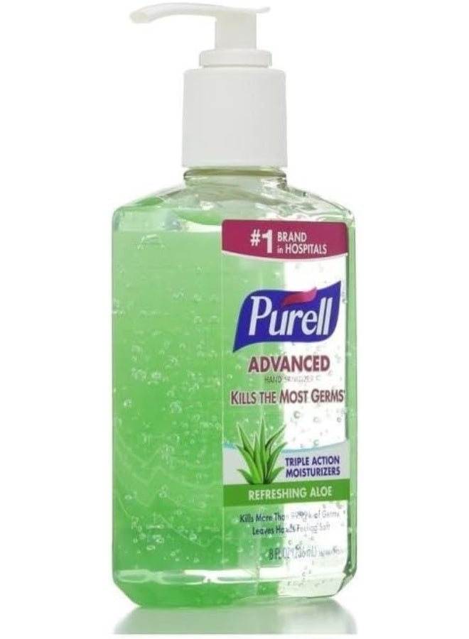 Purell Advanced Hand Sanitizer Soothing Gel Pump Bottle with Aloe and Vitamin E 236 ml - Image 2